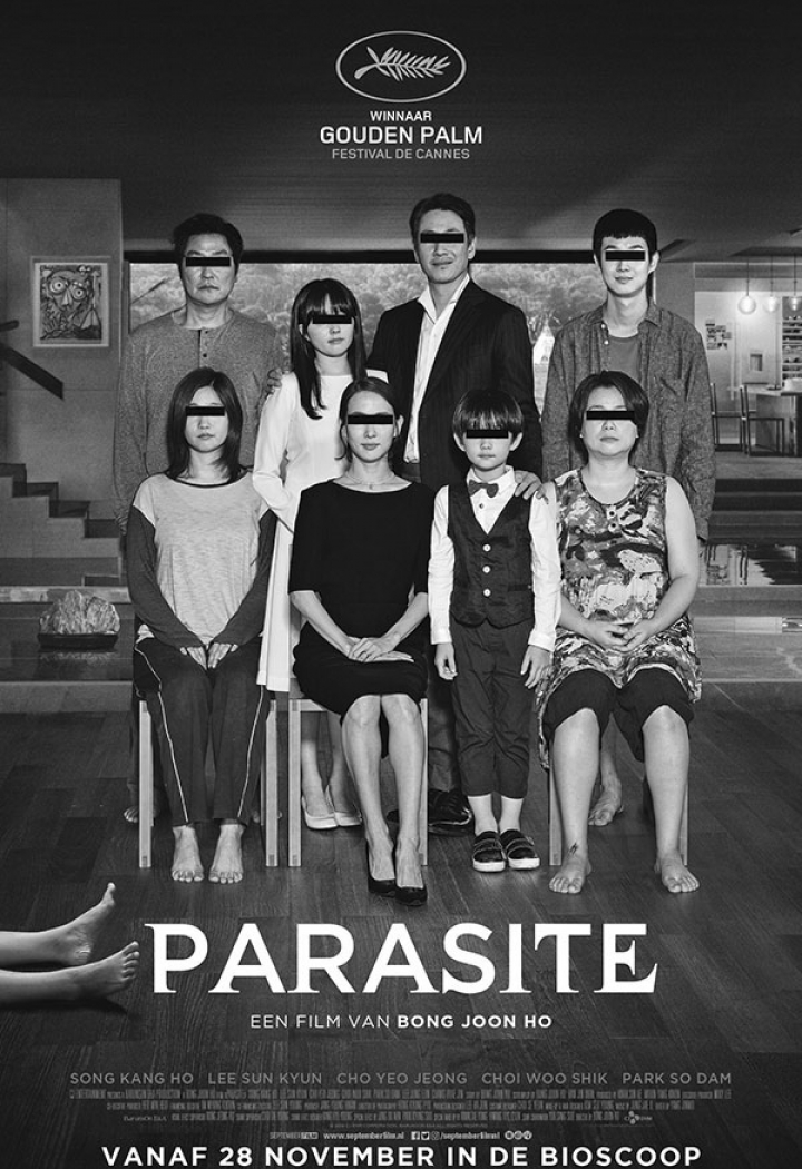 Oscarwinnaar Parasite in zwart/wit versie in Cinema Middelburg 
