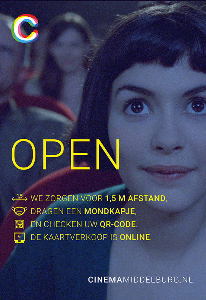 Cinema Middelburg is open! Welkom! 